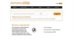 Desktop Screenshot of domains.coop